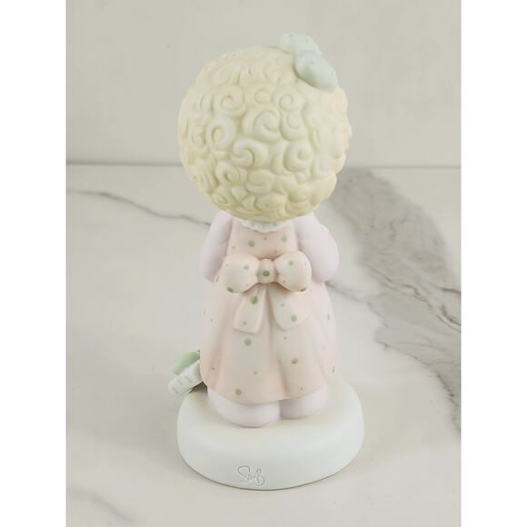 Enesco Precious Moments Love Is The Best 5 1/2" Porcelain Figurine 1987 Taiwan - Picture 7 of 13